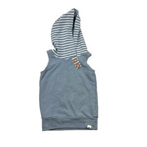 Lulu + Roo Blue Sleeveless Hoodie